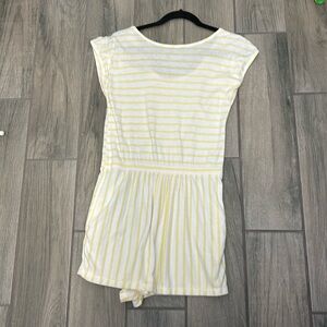 Favorites yellow stripe romper
